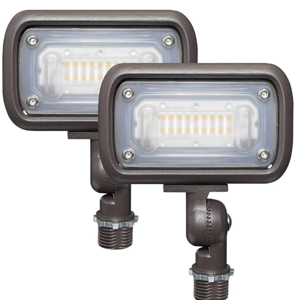 GKOLED 15W LED Floodlight, Outdoor Security, 1500 Lumens, 50W MH, 5000K Day Wht